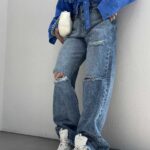 شلوار جین بگ کد 101098