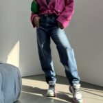 شلوار جین مام بالونی کد 101065