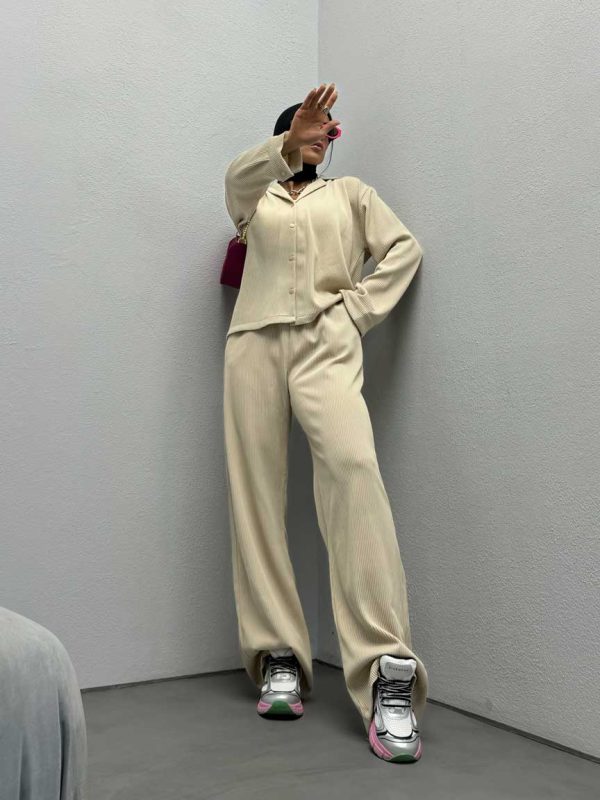 ست شومیز و شلوار کبریتی کد 160475