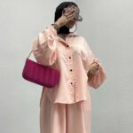 ست شومیز و شلوار پشت دکمه کد 160495