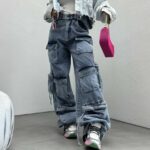 شلوار کارگو جیب بنددار کد 101158