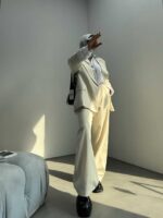 کت لینن طرح جیب کد 120231 - Image 9