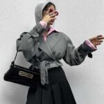 کت کمربندی کوتاه کد 120233