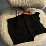 کراپ یقه خشتی نواردار کد 180293