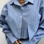 شومیز نیم تنه 2 جیب کد 220344