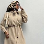 پیراهن بلند بند کنفی کد 240130