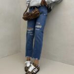 شلوار جین مام کد 101245