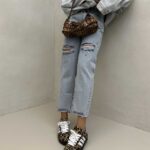 شلوار جین مام زاپدار کد 101224