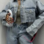 کت جین نیم تنه کد 120252