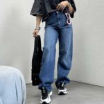 شلوار جین بگ ساده کد 101167