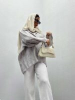 شومیز طرحدار 2 رنگ کد 220361 - Image 3