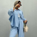 ست شومیز و شلوار پفکی OVER کد 160523