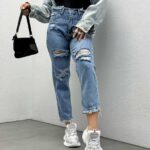 شلوار جین مام کد 101253