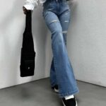 شلوار جین بوتکات زاپدار کد 101208