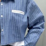 شومیز نیم تنه تک جیب کد 220345