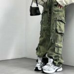 شلوار کارگو جیب ریش دار کد 101273