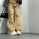 شلوار کارگو ریش دار کد 101277