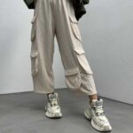 شلوار خمره ای جیبدار کد 101272