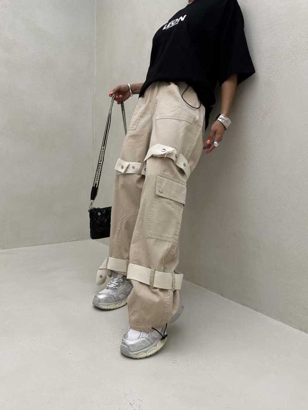 شلوار کارگو بند کنفی کد 101287