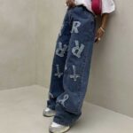 شلوار جین طرحدار کد 101061