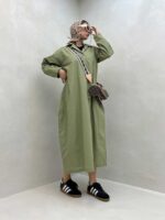پیراهن کمربنددار کد 240126 - Image 2