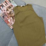 کراپ ساده آستین حلقه ای کد 180281