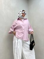 شومیز 2 جیب پشت هلال کد 220375 - Image 19
