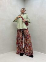 شومیز 2 جیب پشت هلال کد 220375 - Image 16