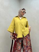 شومیز 2 جیب پشت هلال کد 220375 - Image 13