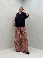 شومیز 2 جیب پشت هلال کد 220375 - Image 12