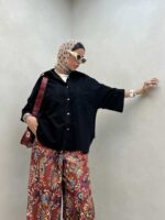 شومیز 2 جیب پشت هلال کد 220375 - Image 11