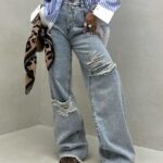 شلوار جین زاپدار کد 101311