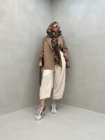 کت کمربنددار کد 120245 - Image 6