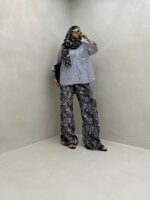 شومیز 2 جیب گت دار کد 220396 - Image 11
