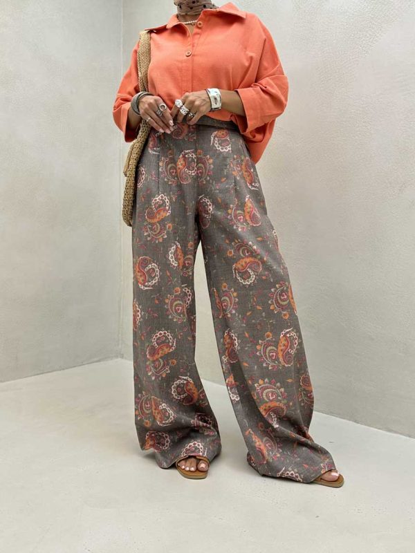 شلوار طرحدار کد 101337