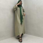 پیراهن بلند 2 دکمه کد 240136