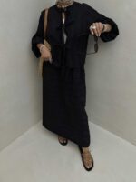 ست شومیز و دامن پاپیونی کد 160549 - Image 10
