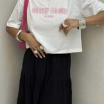 تیشرت نیم تنه MIU MIU کد 180376