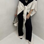 ست مانتو و شلوار کیمانو کد 160551