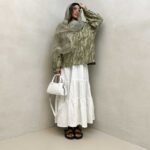 شومیز طرحدار پشت هلال کد 220364