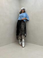 تیشرت لانگ NEED MONEY کد 180387 - Image 8
