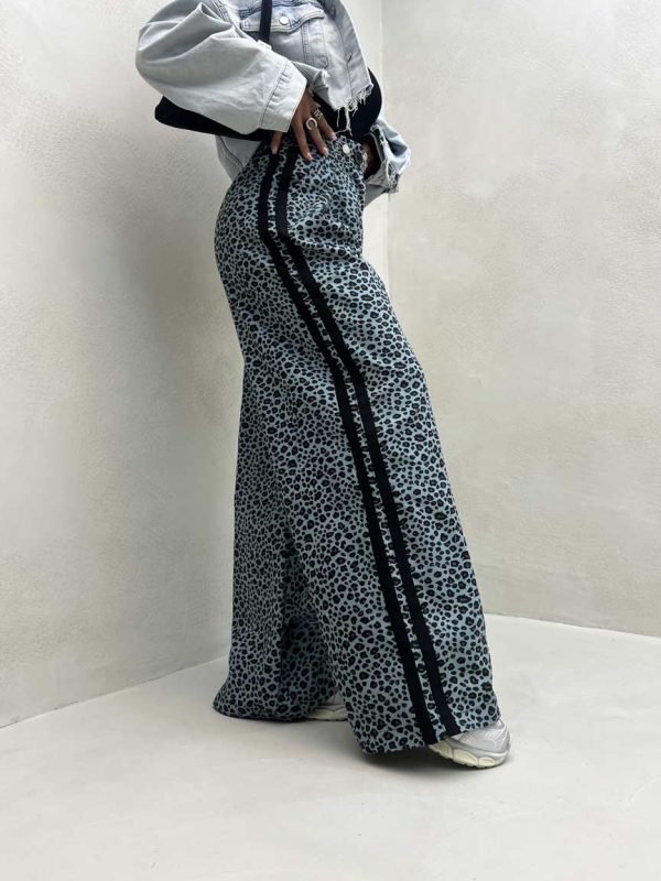 شلوار بغل نوار طرحدار کد 101342