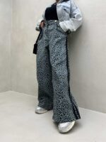 شلوار بغل نوار طرحدار کد 101342 - Image 2