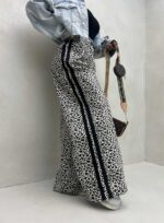 شلوار بغل نوار طرحدار کد 101342 - Image 5