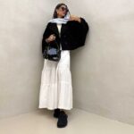 مانتو OVER آستین بنددار کد 120277