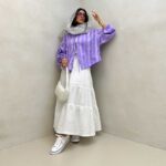 مانتو طرحدار کد 120296