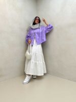 مانتو طرحدار کد 120296