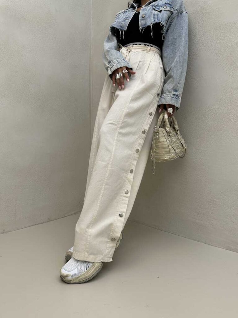 شلوار بغل دکمه کد 101326