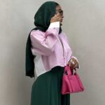 شومیز نیم تنه راه راه کد 220402