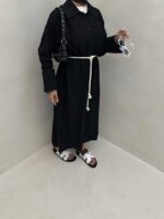 پیراهن بلند آستین گت دار کد 240143 - Image 10